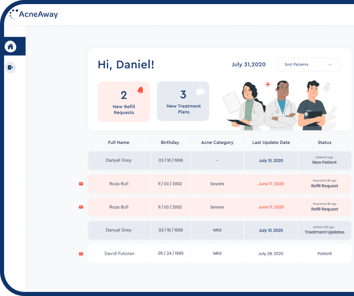 physician appointment list