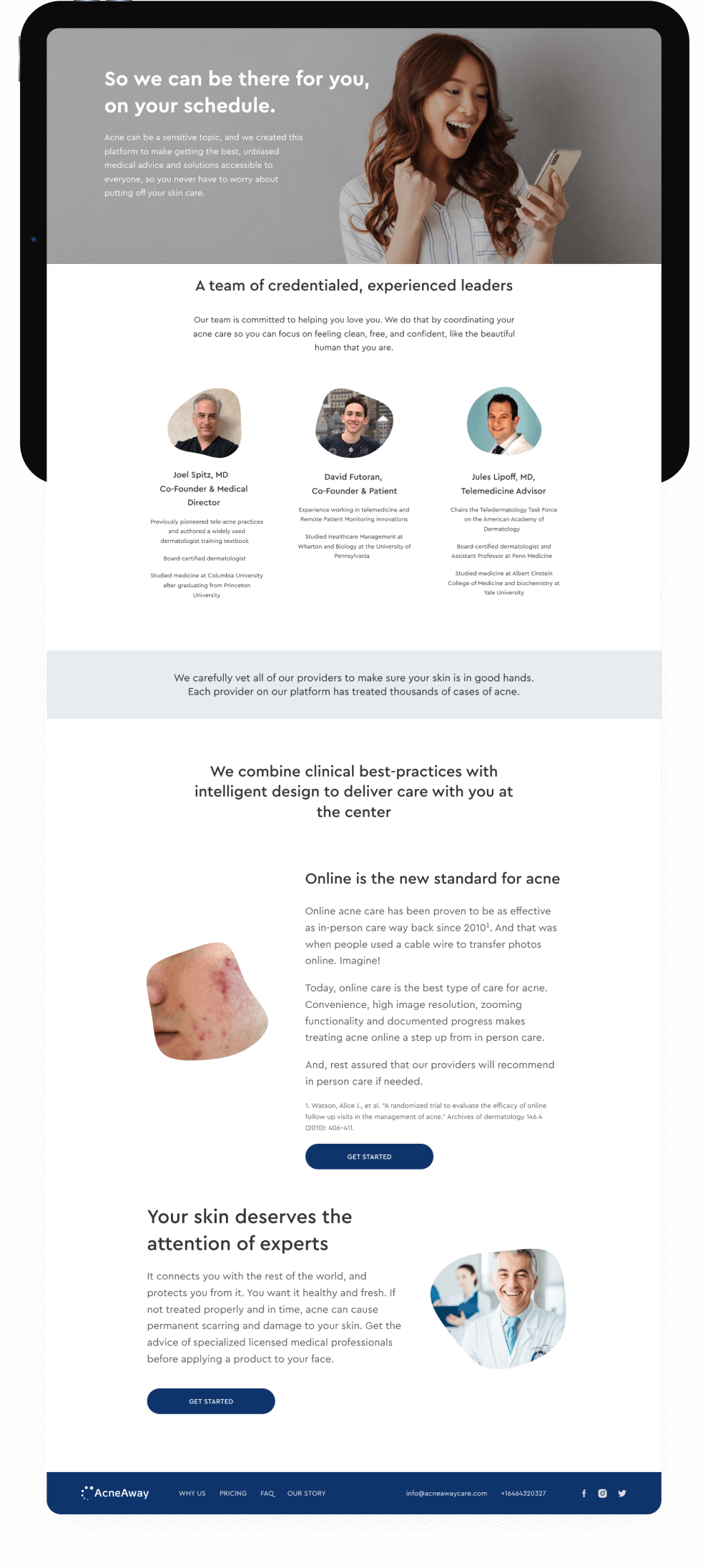 website screenshot