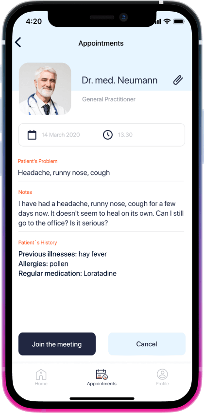 online patient contact