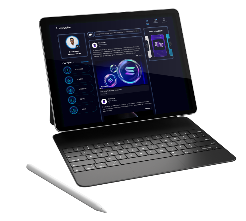 Immyoutable screen app