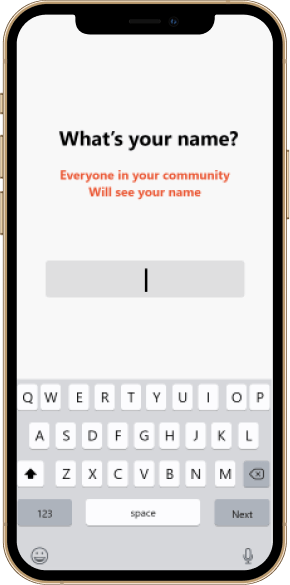 entering a name