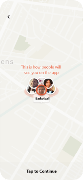 how people will see in the app