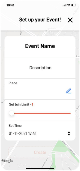 event setup