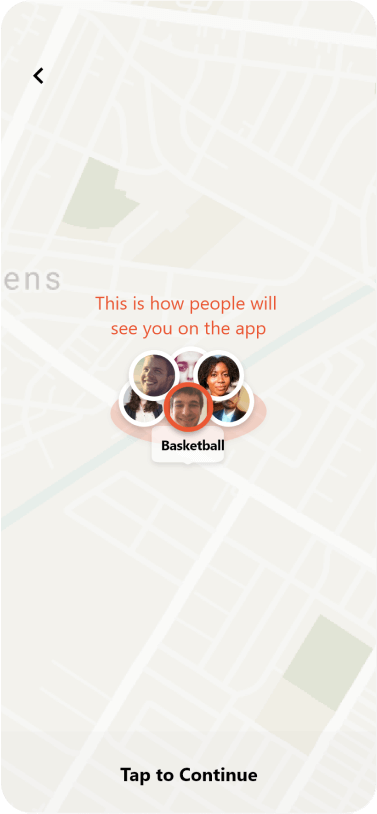 how people will see in the app