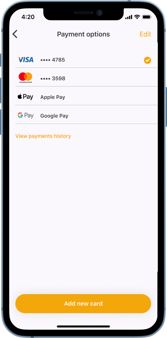 payment options