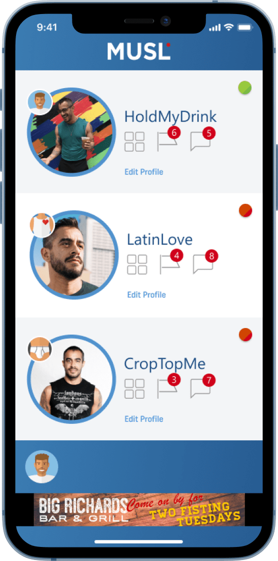 new messages from users