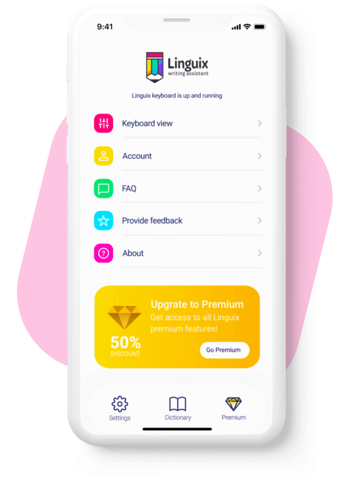 Linguix app screenshot