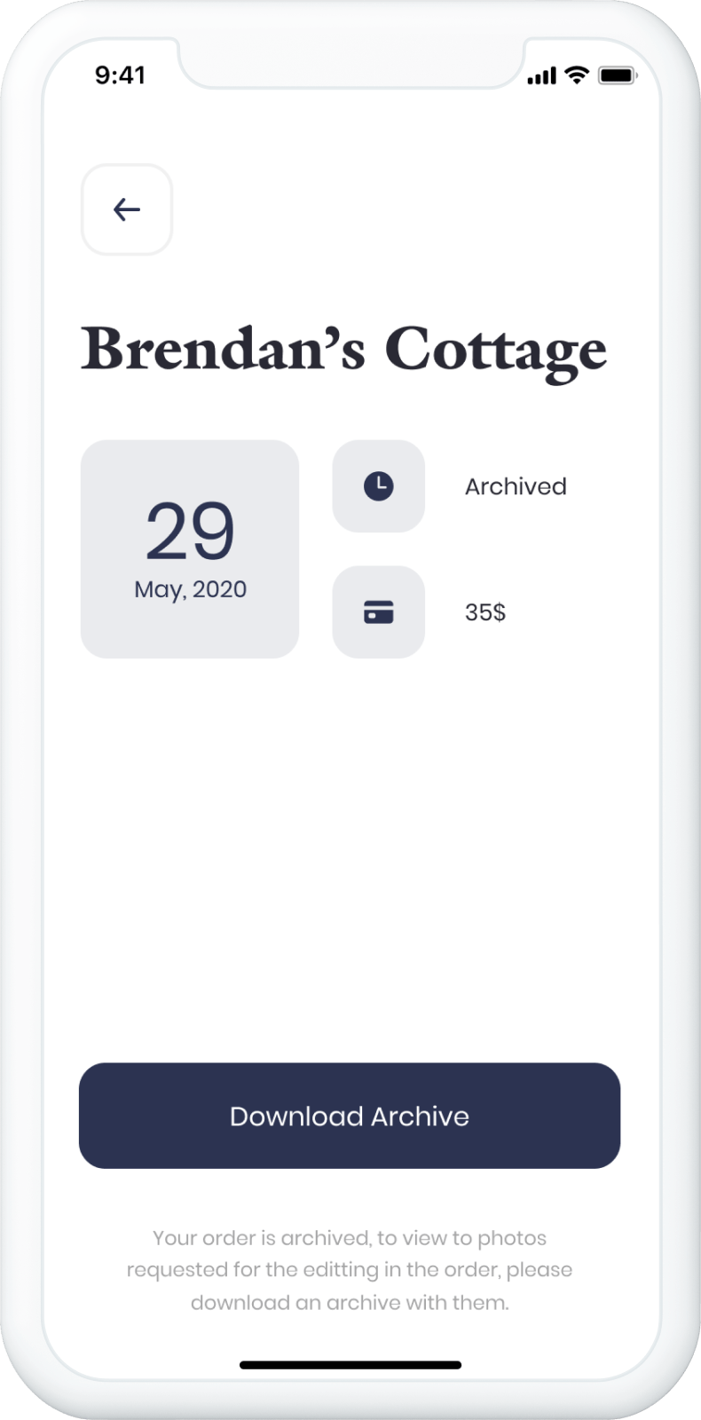 Brandan's cottage reservation