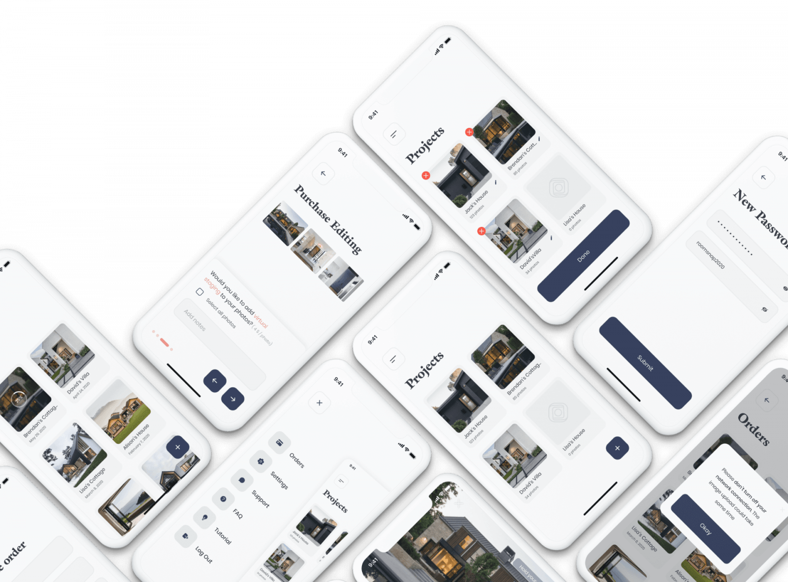 Room Snap app screenshots
