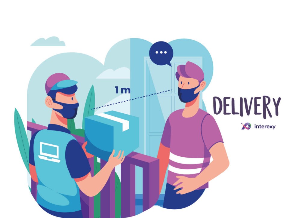 delivery at a safe distance